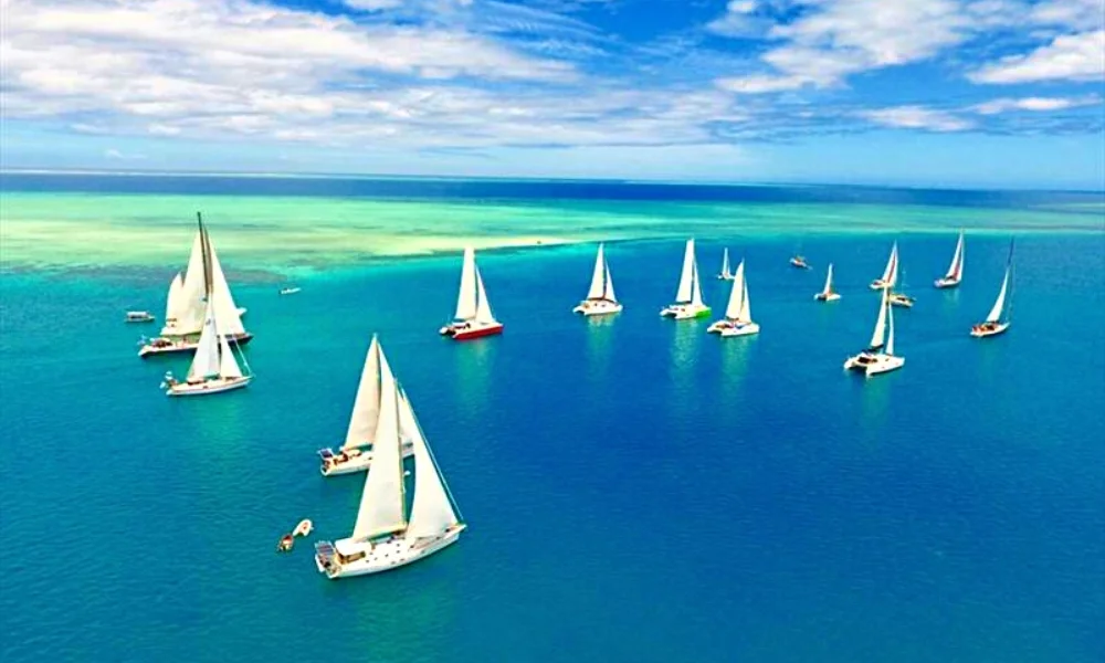 Sailing in Fiji